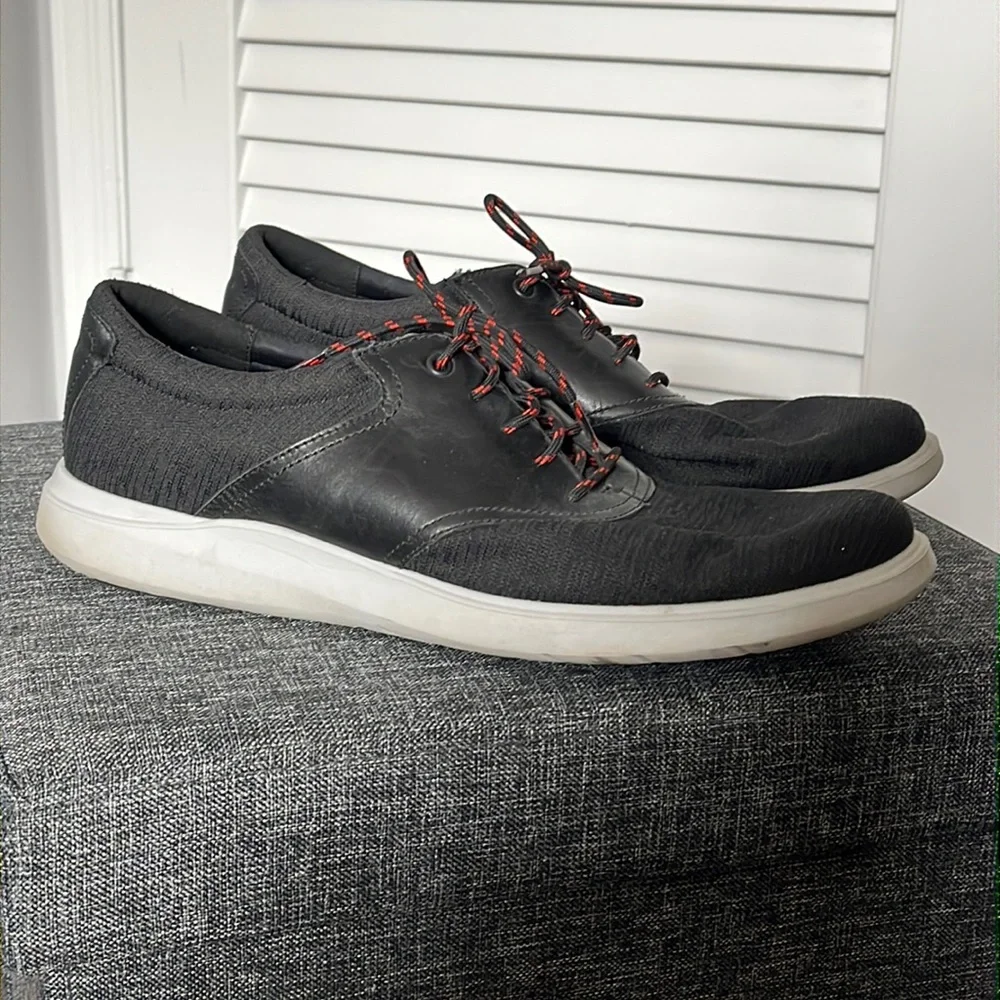 Cole Haan Grand OS Tour Knit Shoes leather and nylon sneakers sz Mens 11.5